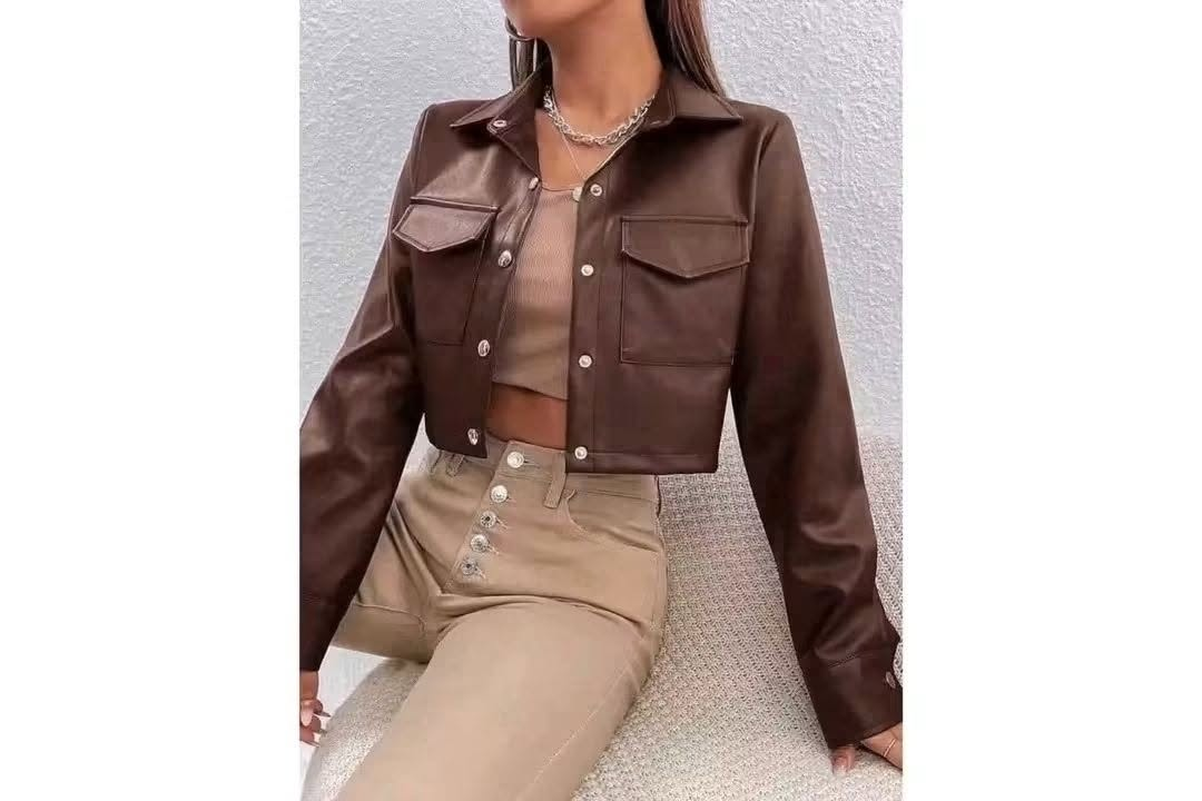 Crop Leather Jacket