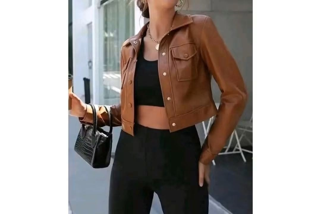 Crop Leather Jacket